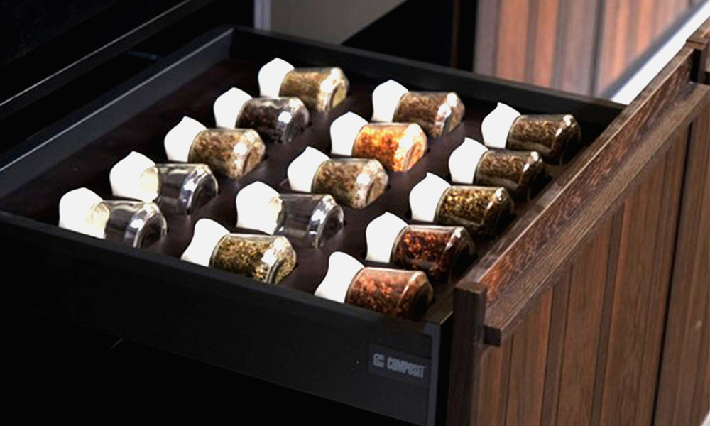 Drawer Madness 9 Drawer Ideas To Spice Up Your Cooking Space   6. SPICE DRAWER 