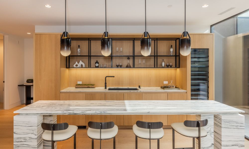 A sleek and contemporary kitchen design perfect for modern living