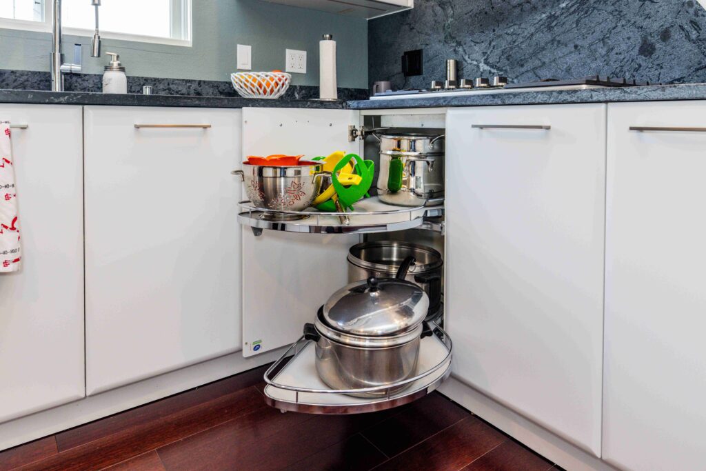 Palo Alto Bay Area modern contemporary custom cabinets black and white kitchen renovation