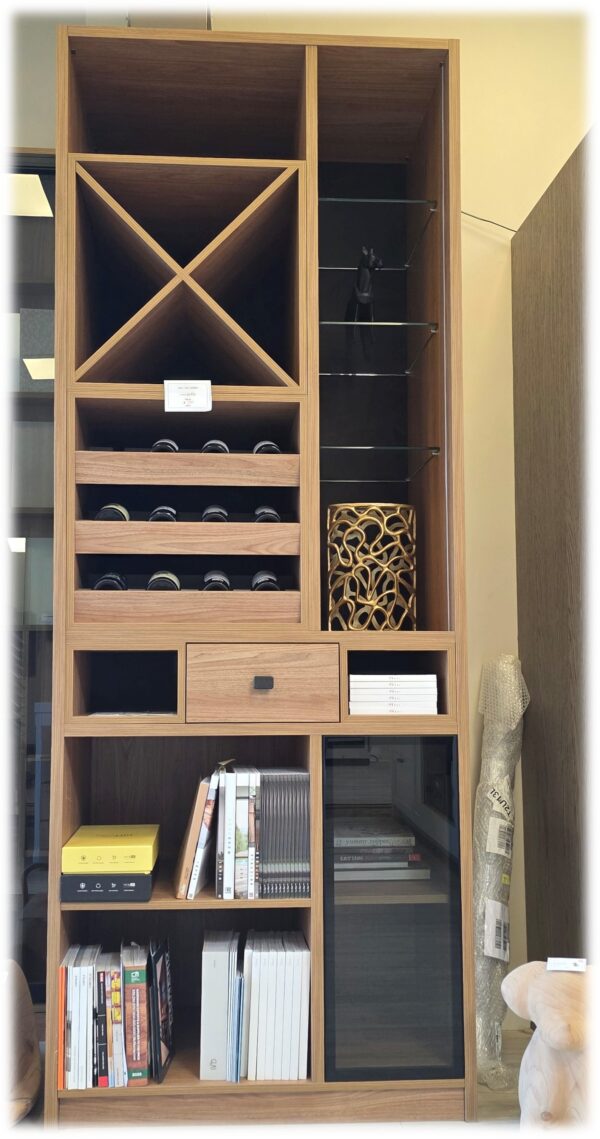 Tall Wood Wine & Display Unit